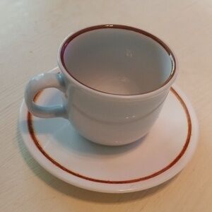 Colonial Stoneware mug and saucer. 79SC1